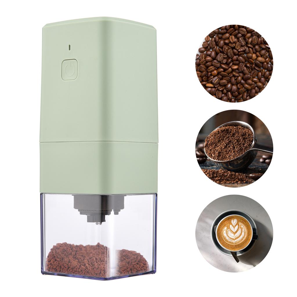 Tragbare Mini Elektrische Kaffeemühle mit Verstellbarem Grob Fein Mahlen Abnehmbare Kammer für Zuhause Reise