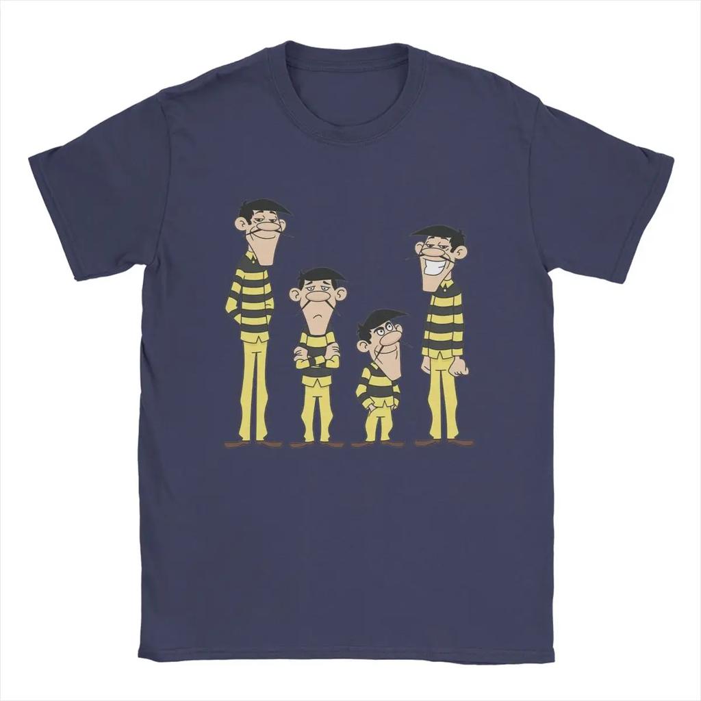 The Daltons Lucky Luke Men T Shirt Novelty Tees Short Sleeve Round Neck T-Shirts 100% Cotton New Arrival Clothing