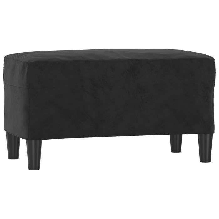 349402 vidaXL Bench Black 70x35x41 Cm Velvet