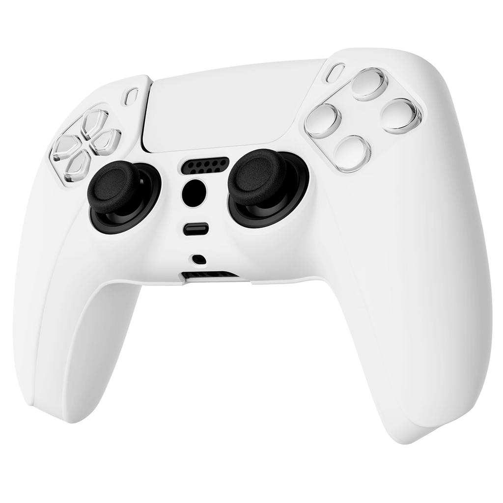 Deksel for PlayVital ps5-kontroller silikonskinn myk gummibeskyttelsesveske for med thumb stick cap Series Pure-kontroller, anti-skli etui, ps5,