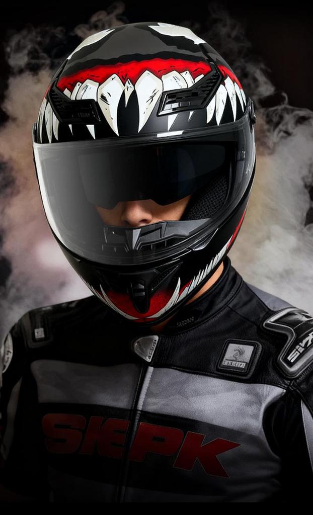 All-Season Universal Flip-up Motorcycle Helmet with Double Visor and Bluetooth Earbuds for Men and Women