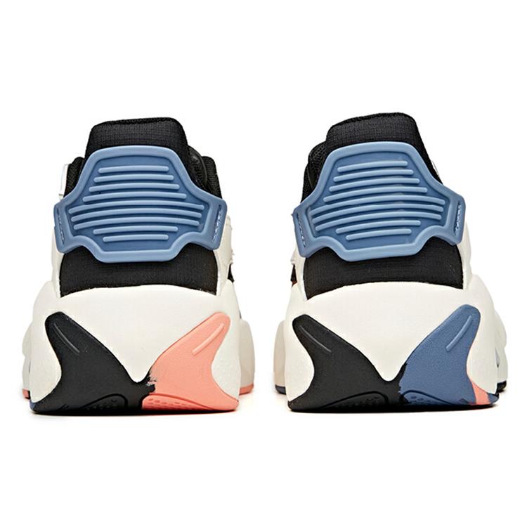 Anta Life Collection Super Body Slip-Resistant Cushioning Wear-Resistant Low-Top Skateboard Shoes Women's Black Blue 122118083-2