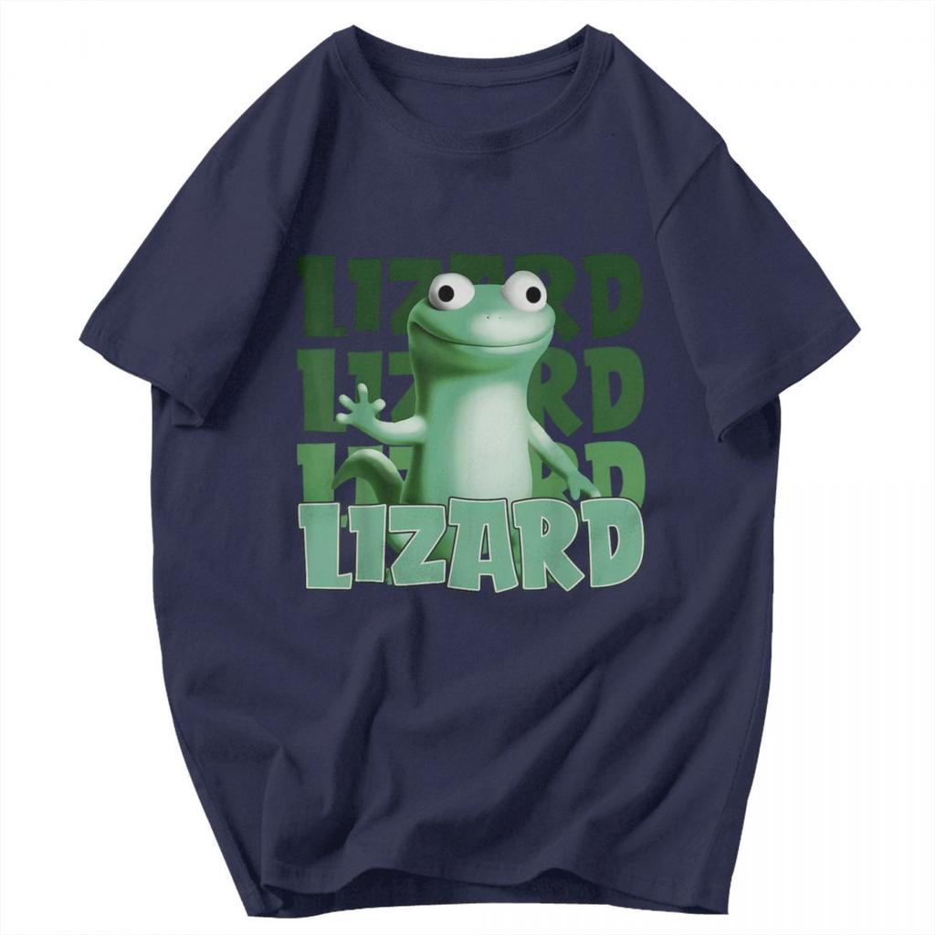 Men T Shirt Fun Lizard Meme Unique Y2K Graphic Quality Unisex Clothing T Shirts