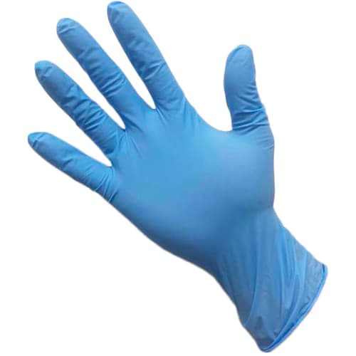 Nitrile Disposable Gloves, Blue, No. 210, Powder-Free (100 count) L
