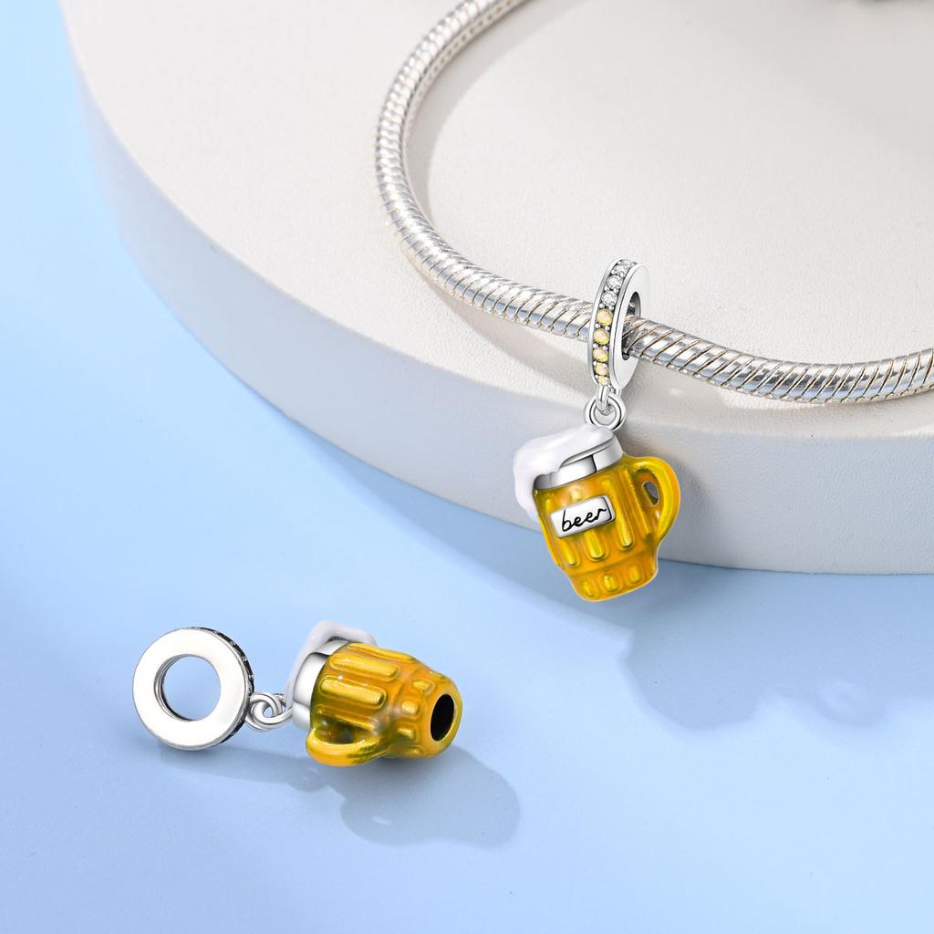 Charm Bead Components Copper Metal Clock Suitcase Car Sewing Machine Pendant Bead Components Bead Components Compatible With Women Authentic Original