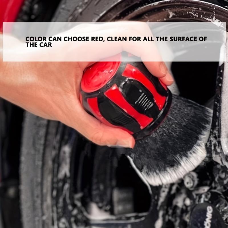 Large Area Premium Car Detailing Brush with Soft Bristles and Ball Handle for Dust Removal