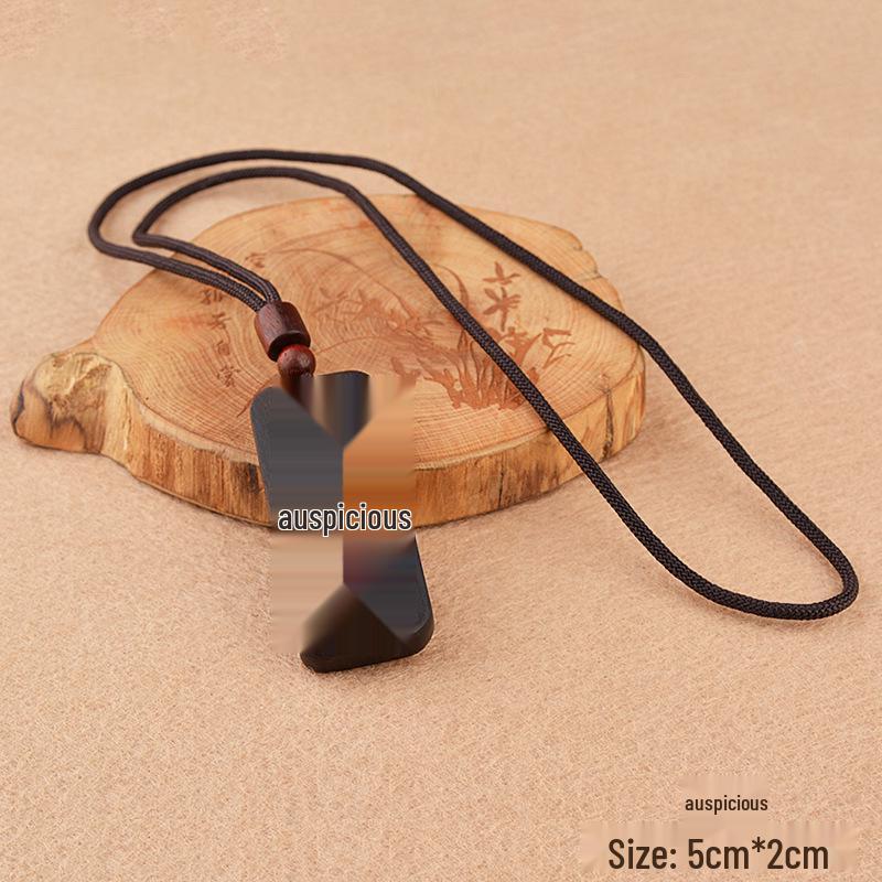 Ebony Pendant Necklace for Couples - Wushi Pai Ethnic Style Sweater Chain