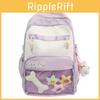 Versatile Nylon School Backpack With Loadreducing System And Casual Style For Students And Travelers