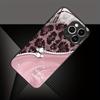 Leopard Print Rhinestone Snake Pattern Glass Phone Case For iPhone 16 17 Pro Max 11 12 13 14 15 17Air 16E 7 8 Plus XR XS X Cover