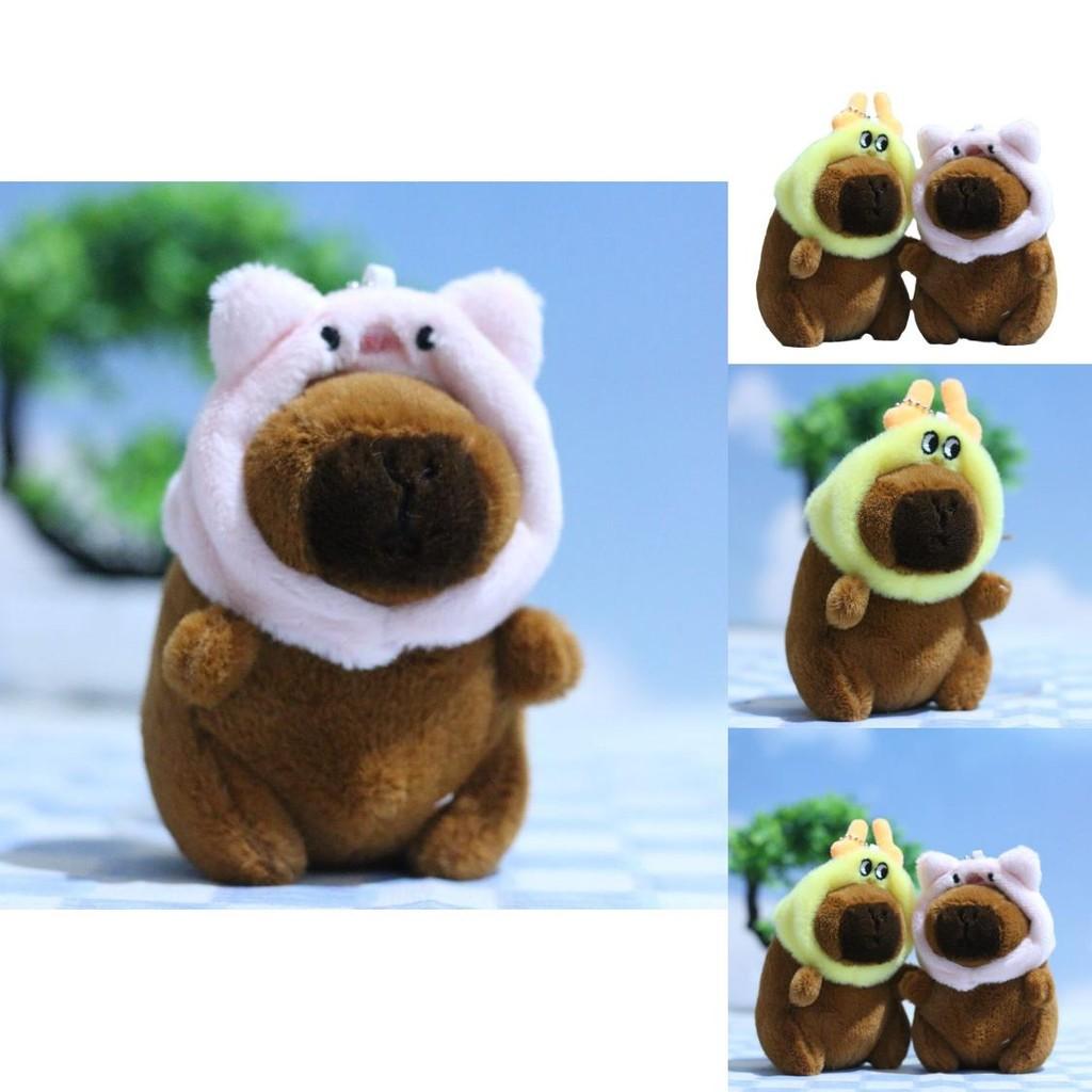 Charming Stuffed Capybara Plush Toy Keychain Perfect For Backpack Accessories