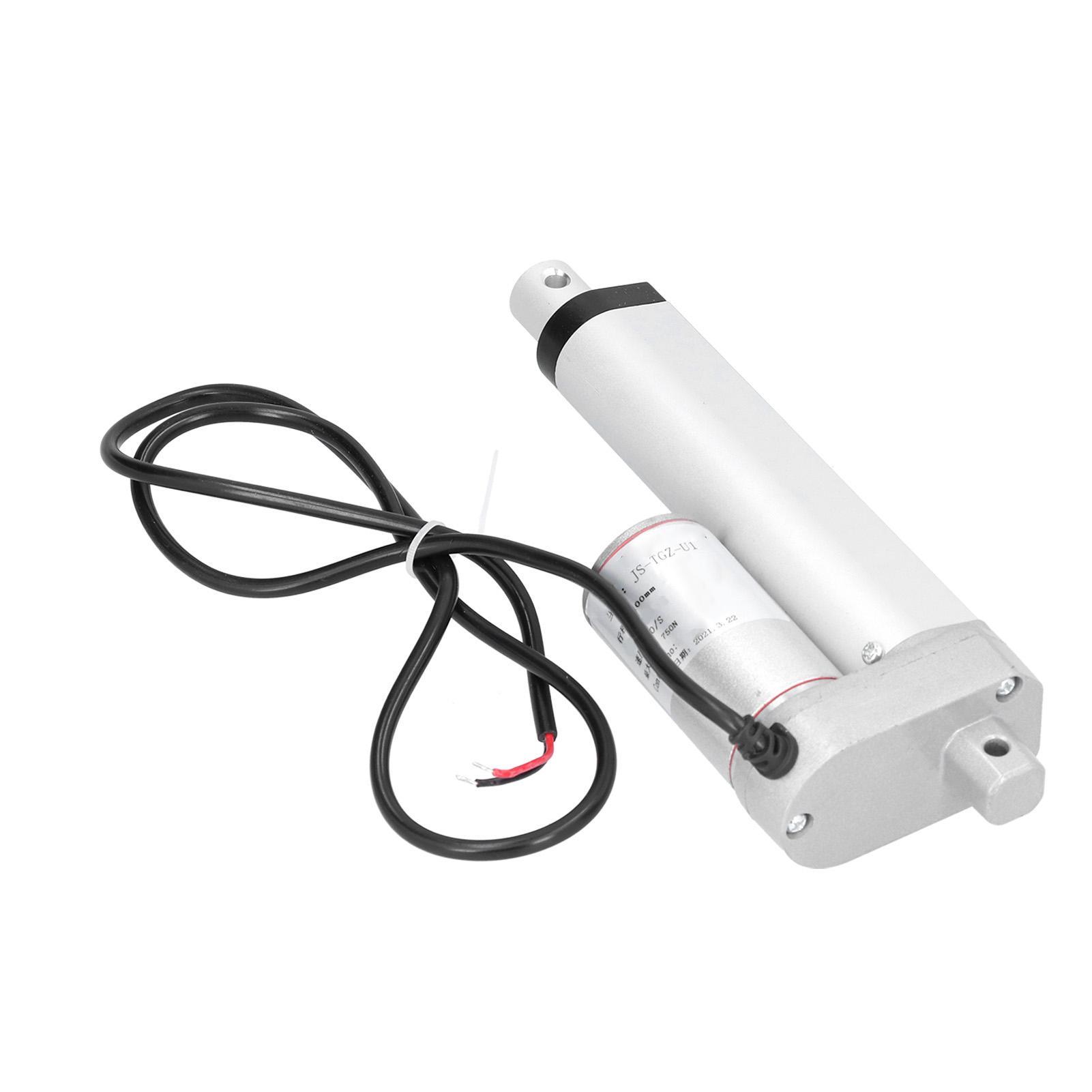 

Linear Actuator Aluminum Alloy with Mounting Bracket Industrial Maximum Thrust 750NDC12V