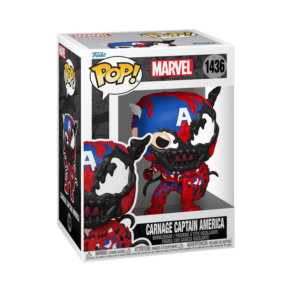 Marvel Carnage Captain America Figur Funko Carnageized Captain America Marvel Funko POP!