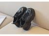 British Style 2023 Black Leather Shoes for Kids: Medium & Large, Lace-Up, Thick-Soled, Perfect for Students' Performances, Boys & Girls.