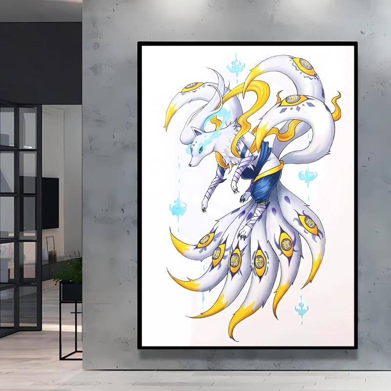 Canvas HD Prints Pokemon Blaziken Cartoon Character Images Modern Living Room Home Decor Aesthetic Poster Classic Children Gifts
