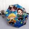 1PC Automatic Folding Umbrella Demon Slayer Tanjiro Pattern 8 Ribs Portable Foldable Travel Umbrella Christmas Birthday Gift