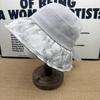 Internet celebrity summer big eaves tulip sunscreen bucket hat female UV protection face small visor