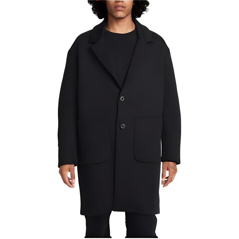 Nike Trench Coats Men's Black Lapel Moderate FN0602-010