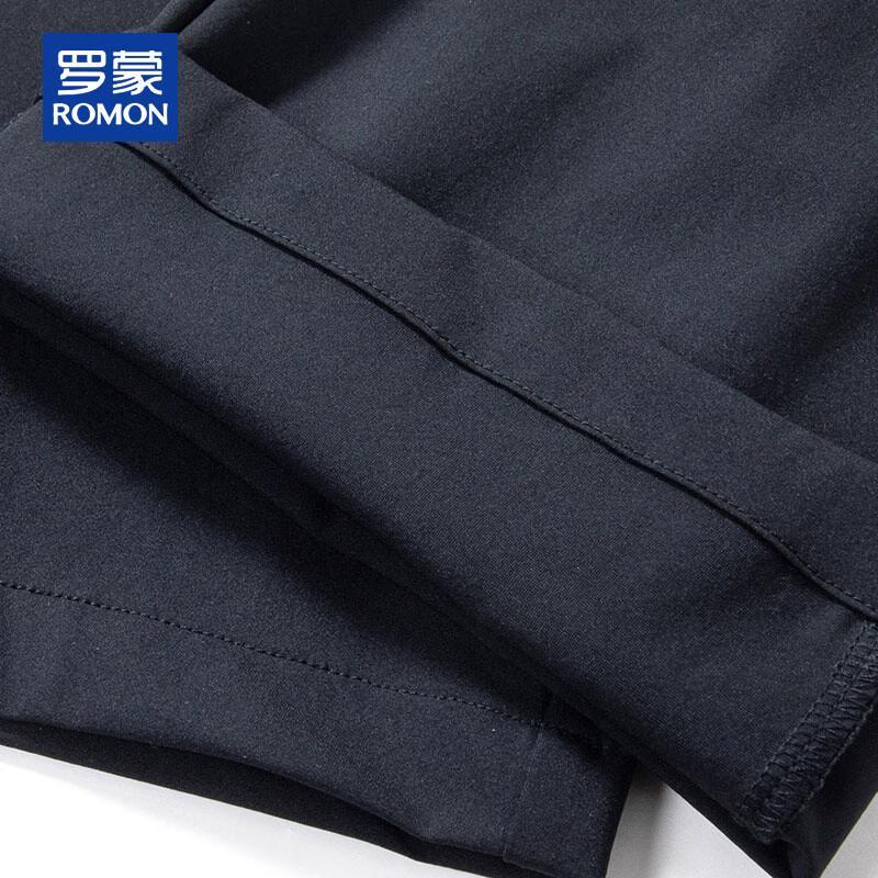 ROMON Men's Lightweight High-Stretch Straight-Leg Casual Pants