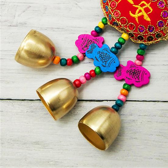 Windspiele Beutel Entzückend Mehrfachmuster Chinesischer Stil Autoanhänger Fisch Metallglocke Windspiele für Drachenbootfest