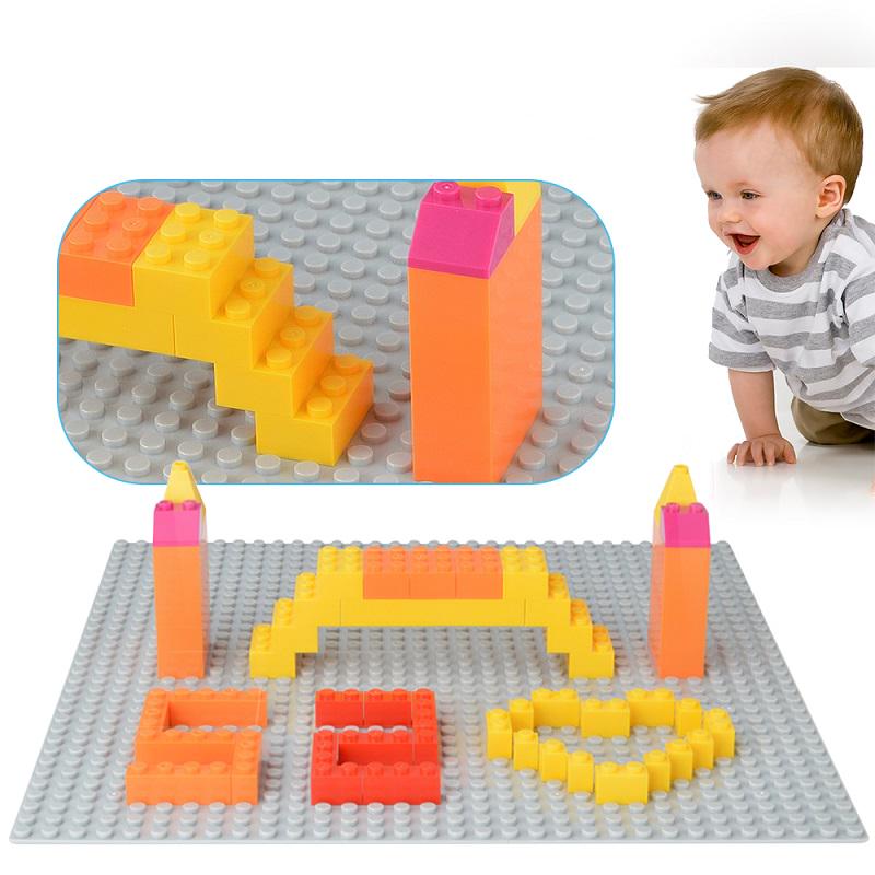 Placă de bază 16*16 puncte pentru cărămizi mari Placă de bază în 9 culori Blocuri de construcție DIY Jucării pentru copii
