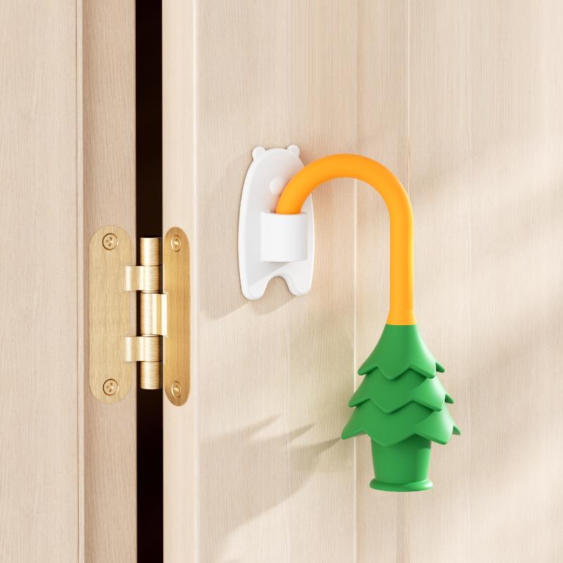 Anti-Pinch Technology in Child Door Lock Clamp for Pine Tree Users