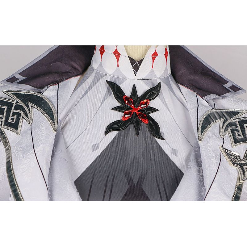 Genshin Impact Arlecchino Il Fante Costume Cosplay Set Completo Parrucca Uniforme Undici Fatui Harbingers Outfit Festa di Carnevale di Halloween