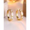 Ma Yan Bai Micro Inlaid Zircon Simple Ear Buckle Versatile Small and Popular Light Luxury Micro Personality