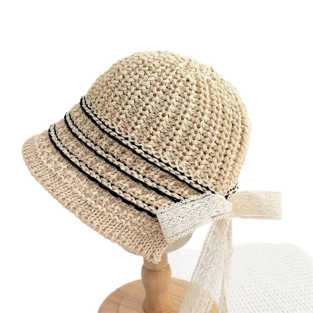 Anti-UV Bucket Hat Lace Fisherman Hat New Sunscreen Hat  Summer