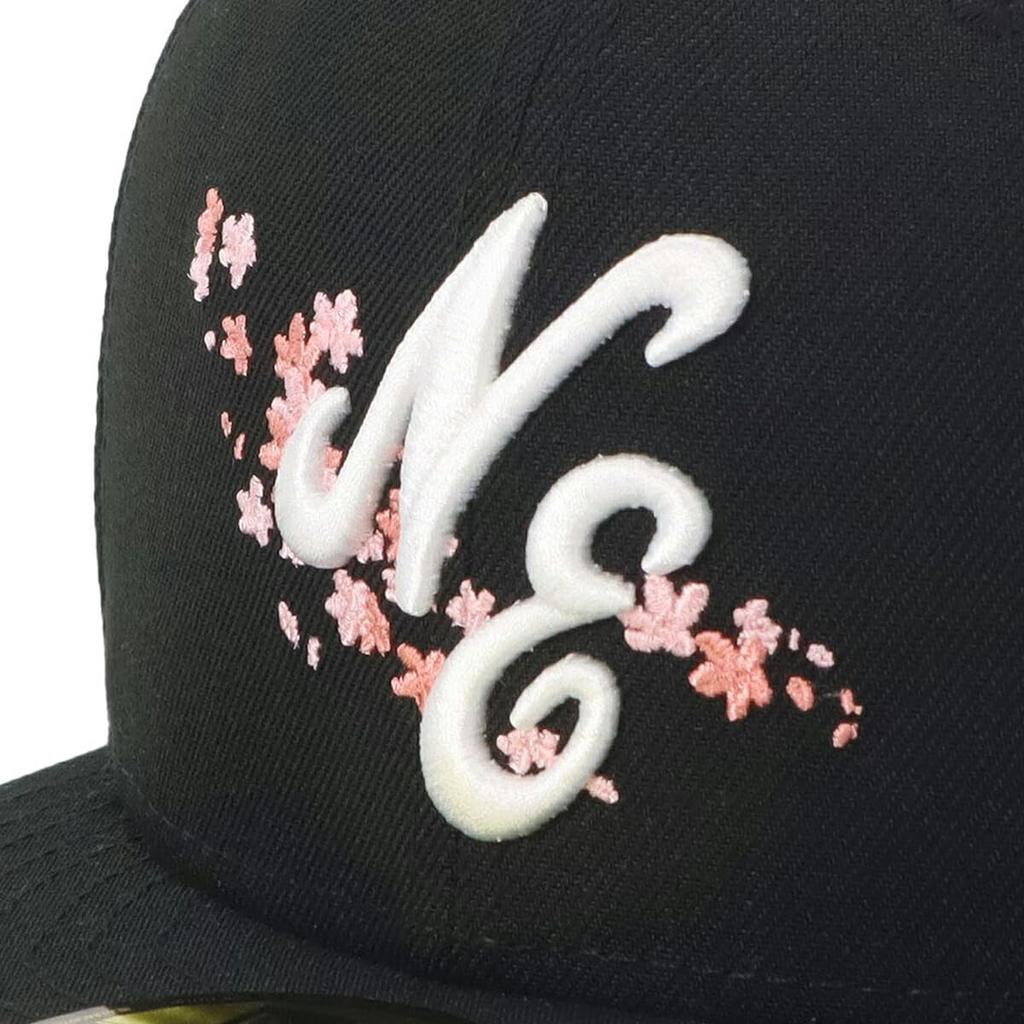 New Era Cap 59FIFTY NE Logo Sakura Black 7 14 5950 CLASSIC NE SAKURA BLK 14523124 NER36C6654