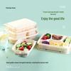 Biodegradable 5-Compartment Corn Starch Meal Boxes with Lids (200 Sets)