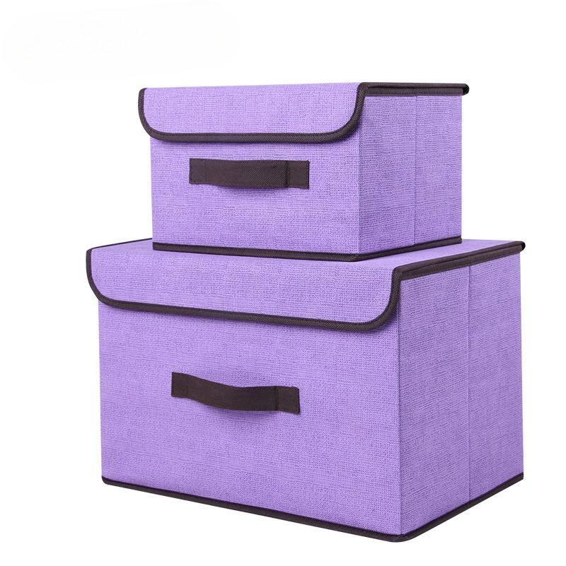 NEW Home Fabric Foldable Linen Organizing Box Multifu Non-woven Fabric Dust-proof Storage Box Dormitory Interior Storage Boxs