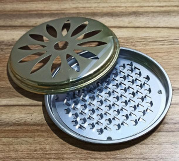 Stainless Steel Fireproof Mosquito Coil Holder with Lid and Ash Catcher