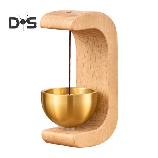 

1 шт/2 шт деревянный С-образный колокольчик с магнитным присоской для дверей, колокольчик для владельцев магазинов для открывания дверей, минималистичный колокольчик для домашнего сада A