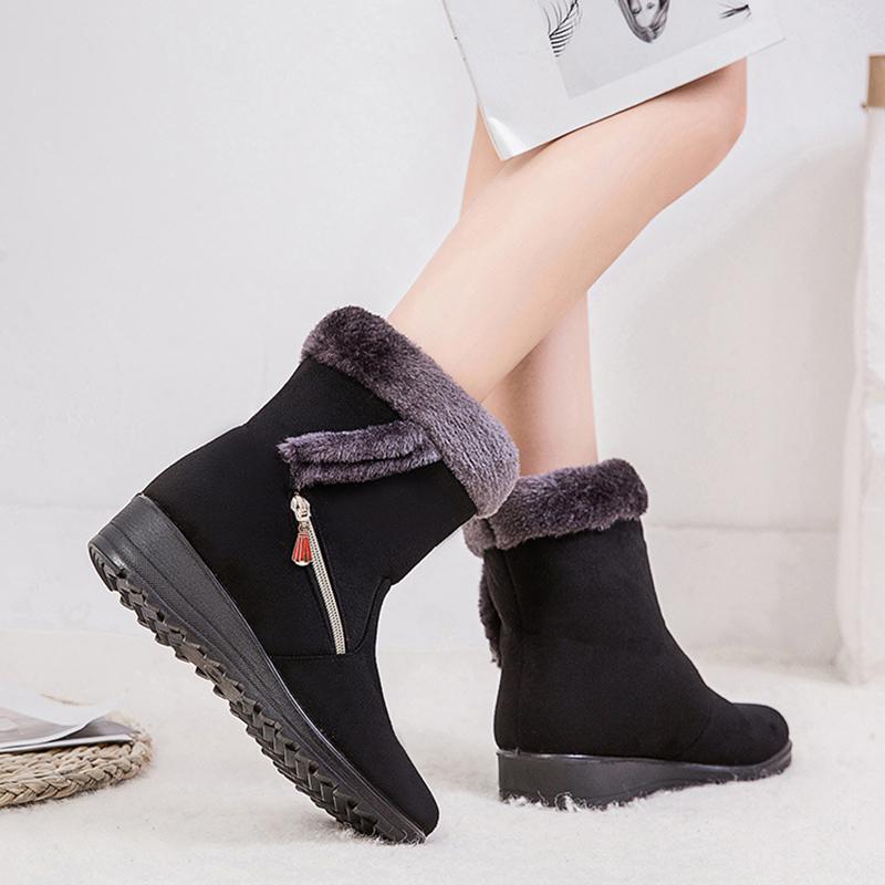 Winter Women Boots Warm Ankle Snow Shoes Fashion Zipper Women's Winter Boot