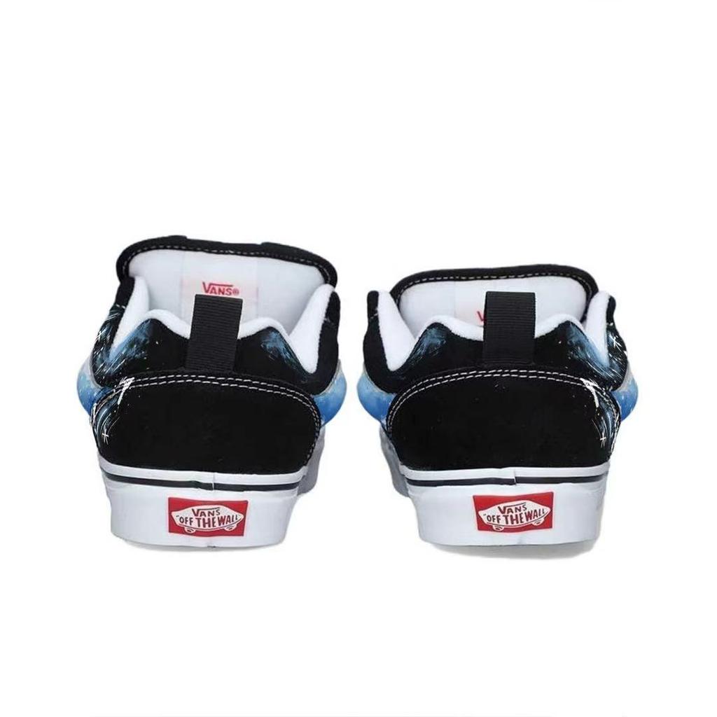 Vans Knu Skool Fabric Abrasion Resistant Abrasion Resistant Low top Skateboard Shoes Unisex Blue VN0009QC6BT1(Team613-)