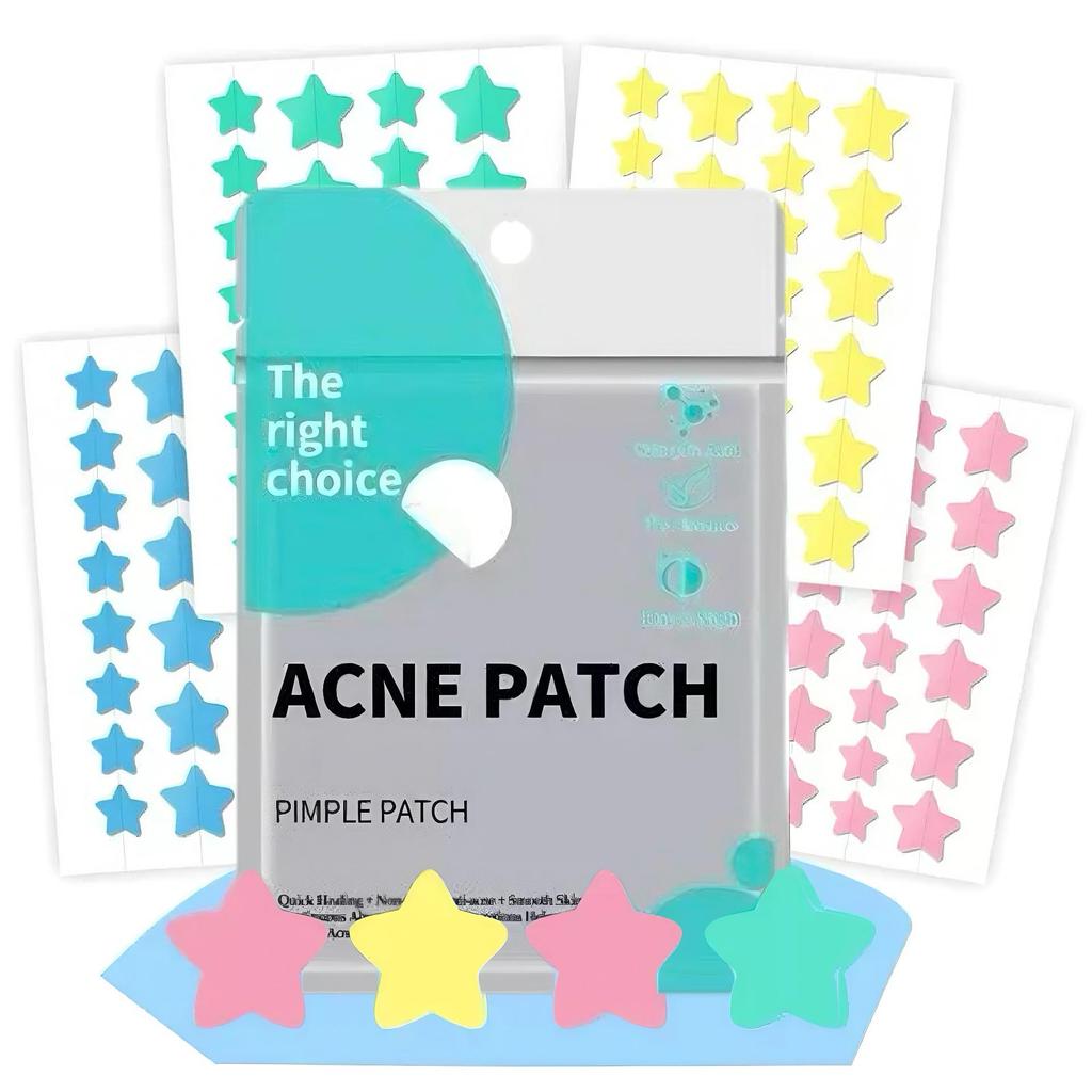 Official Star Acne Patches - 40 Clear, Invisible Hydrocolloid Patches for Pimple Absorption