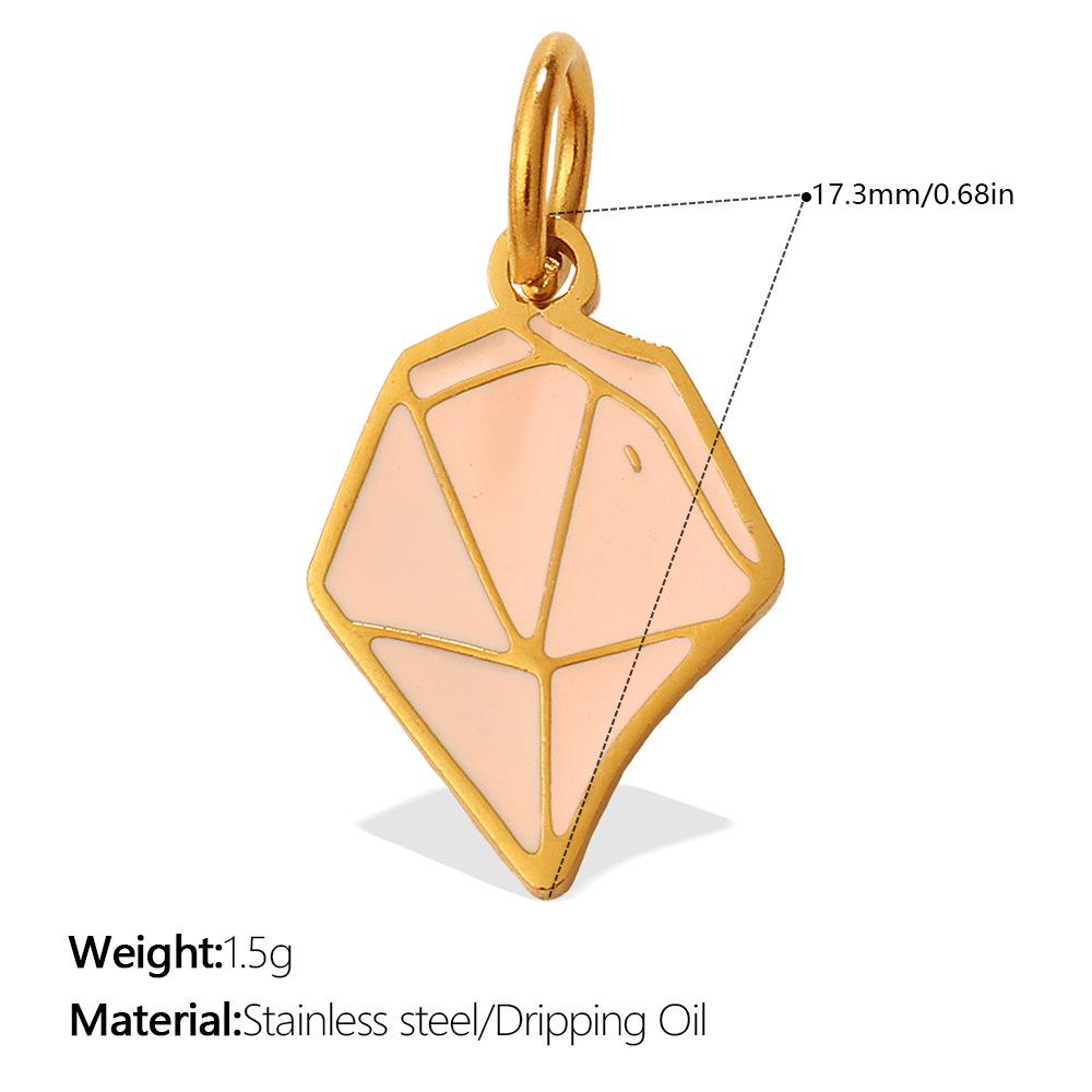 Sun, Moon, and Stars Geometric Oil Drip Pendant