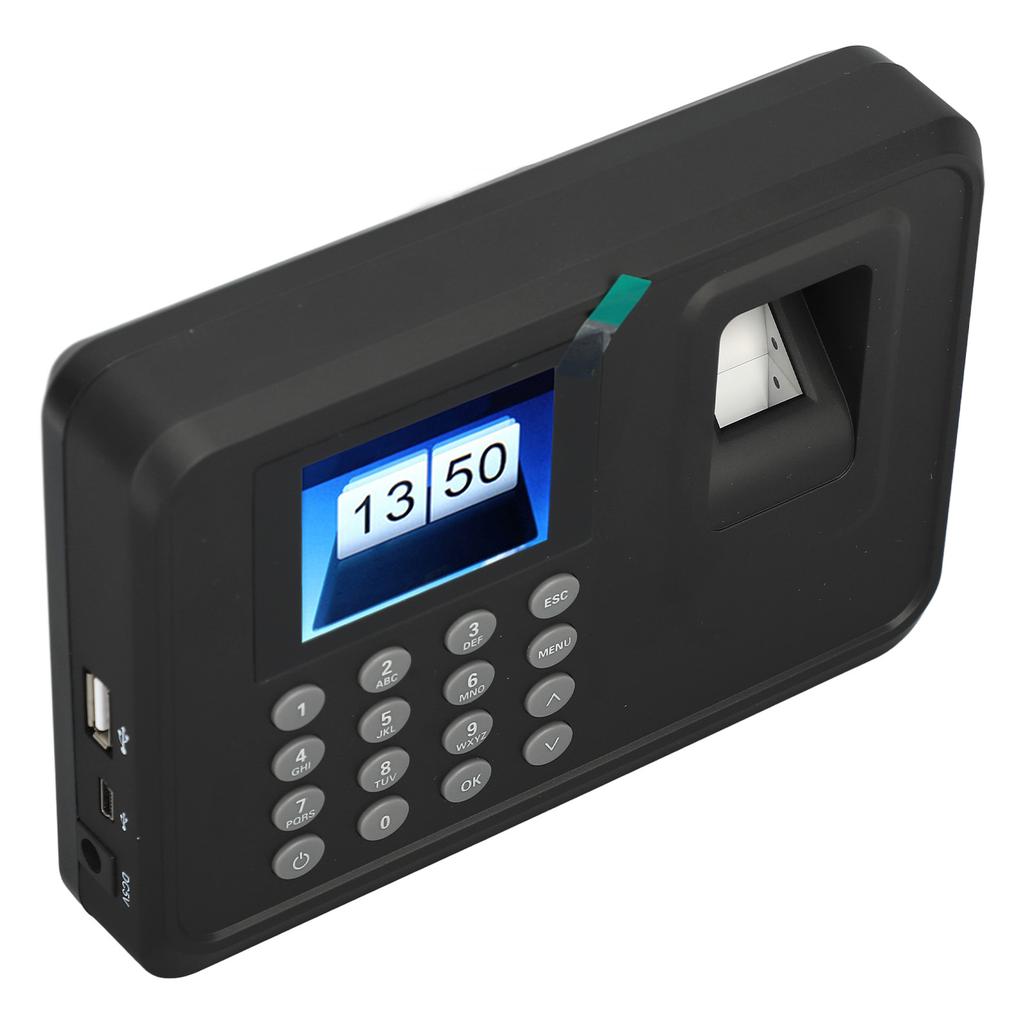 Fingeravtryck Lösenord Tidklocka 2,4 tums TFT Färgskärm 1000 Fingeravtryck Närvaromaskin