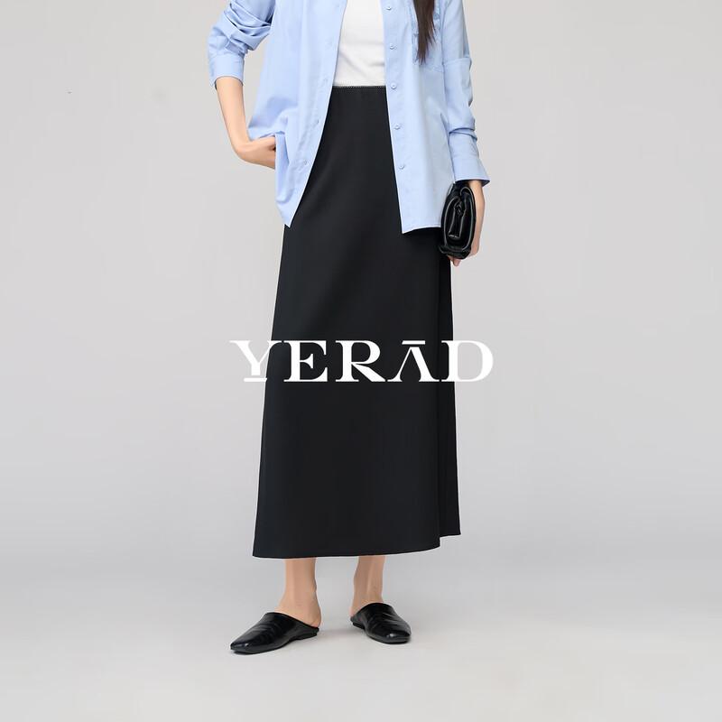 Yalida Women s Elastic Waist A-Line Chiffon Midi Skirt S