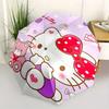 Hello Kitty,Bow Automatic Folding Umbrella-Simple 8-Rib Design, Bright Cartoon Pattern, Durable Iron Frame, Suitable For Travel, Outdoor, Be