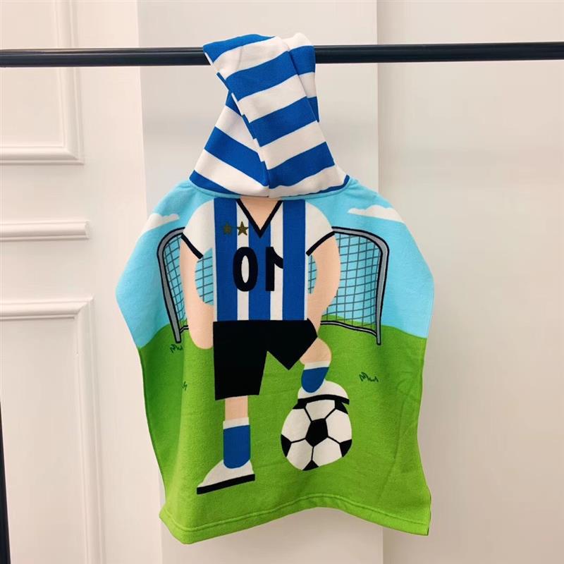 Children's Microfiber Hooded Bath Towel Cloak - Quick-Dry & Absorbent