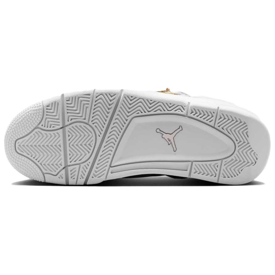 Air Jordan 4 Retro Net - White Women Sneakers Phantom Metallic-Gold FN7251-107