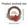 Christmas Wreath Sticker Glass Window Wall Decoration Wall Sticker Self-adhesive