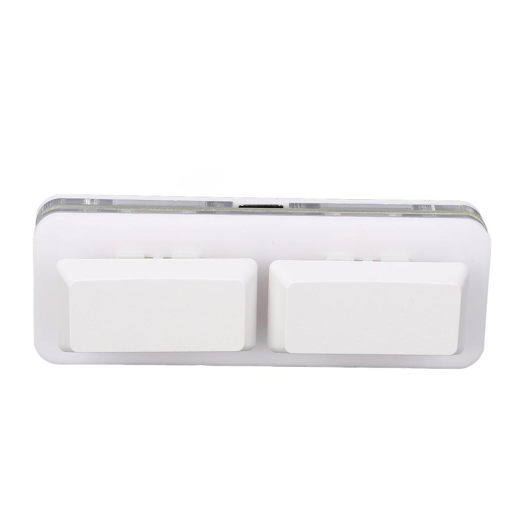 Programmable PC Keyboard 2 Key RGB USB Wired Hot Swappable Programmable OSU Mechanical Keypad for Gaming White