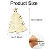 20Pcs Wooden Slices Cutouts Unfinished DIY Projects Party Decoration Sturdy Crafts Christmas