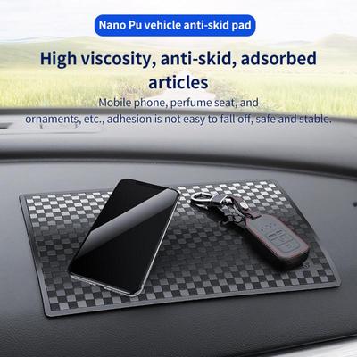 Car -Slip Mat Pads Car Dashboard Sticky Anti-Slip PVC Mats Auto Non-Slip Sticky Gel Pad For Phone Sunglasses Holder Car