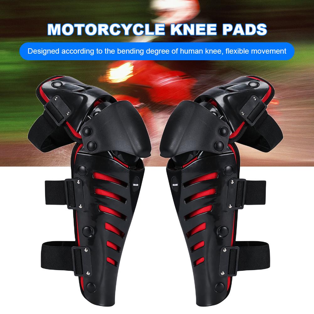 Motocross Knee Pads PE Off-Road Knee Protector Breathable Motorbike Knee Guard Soft Motorcycle Knee Protector for Cycling Racing