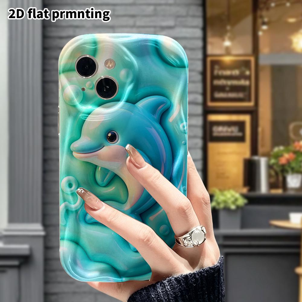 Phone Case: 2D Flat Design Suitable for iPhone 18 17 16 15 14 13 Pro Protective Case, Bubble Background, Perfect Christmas and Halloween Holiday Gift