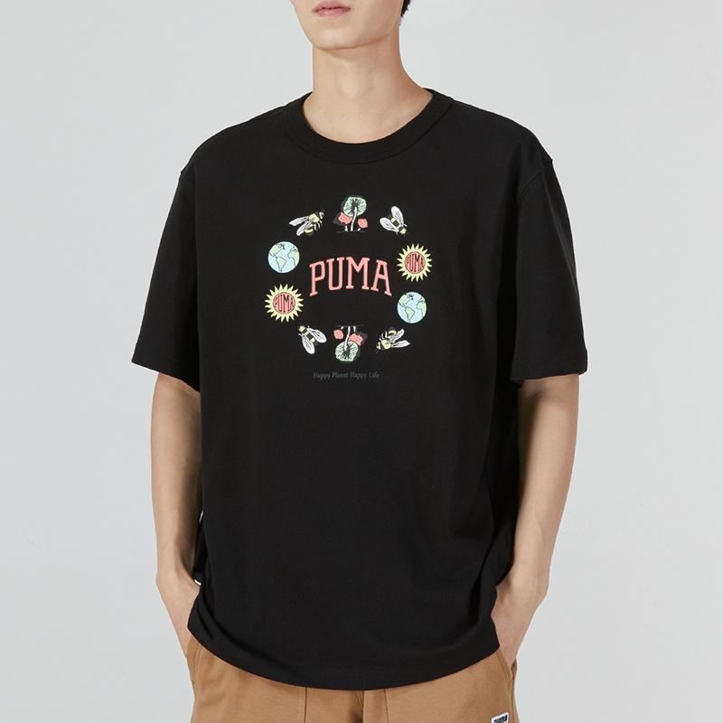 Puma Downtown Graphic Tee 'Black' Men's 535400-51