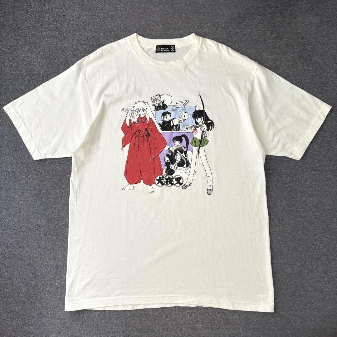 

[USED] Extremely rare LISTEN FLAVOR Inuyasha collaboration T-shirt by Rumiko Takahashi